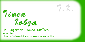 timea kobza business card